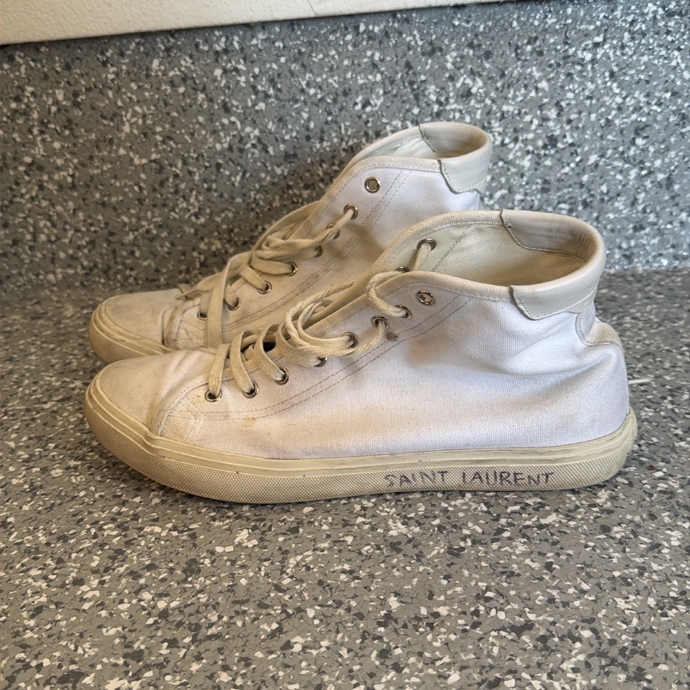 Saint Laurent Men’s High Top Sneakers - Picture 2 of 3